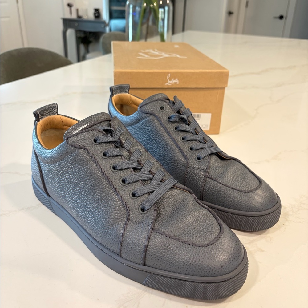 Christian Louboutin Blue calf leather Rantilow low size 12 US 11 UK 45EU